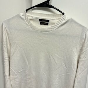 Massimo Dutti Cream Men’s Cotton Sweater Size S